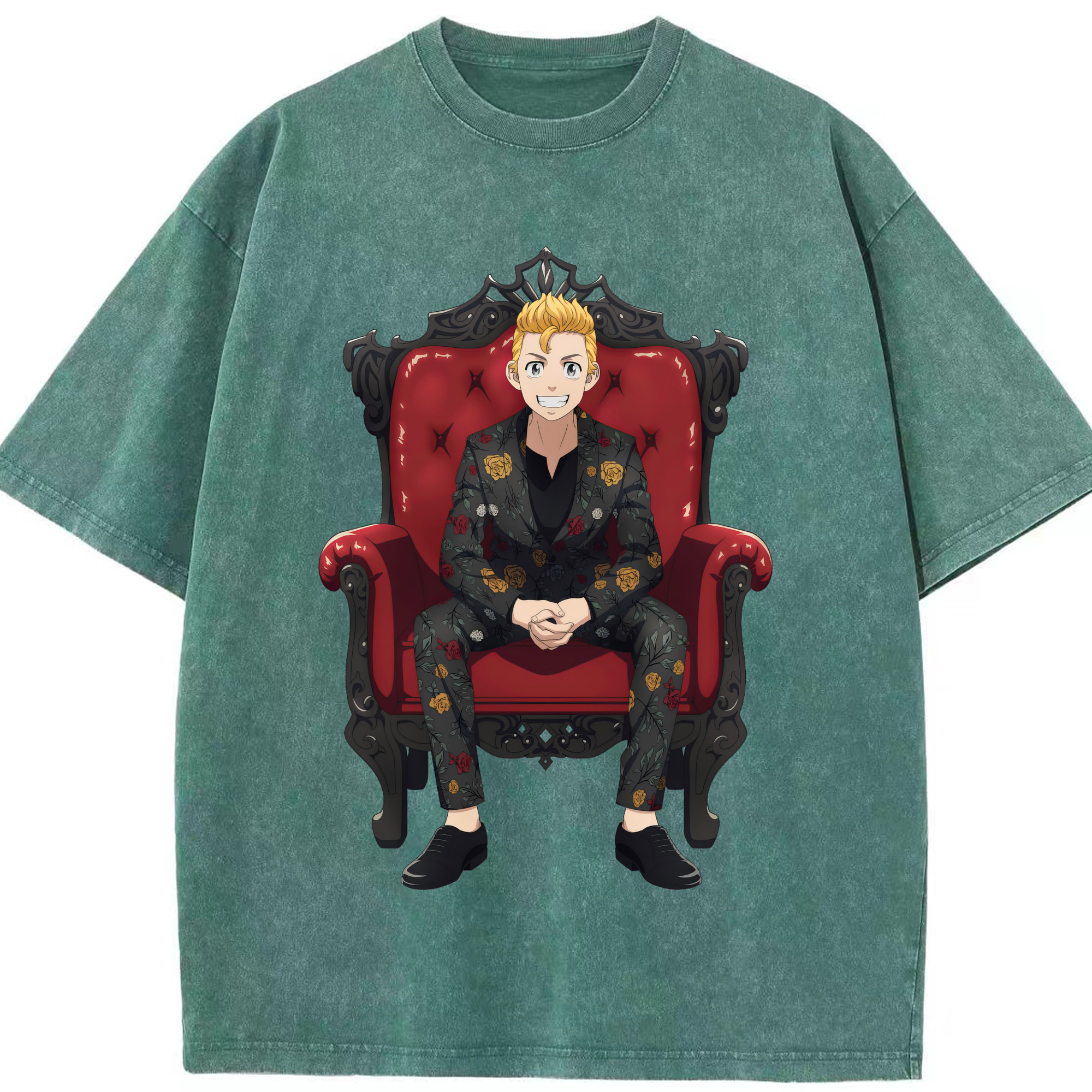 （画像用） 東京リベンジャーズ Tokyo Revengers 綿100% ヴィンテージ風 半袖Tシャツ（フロントプリント）